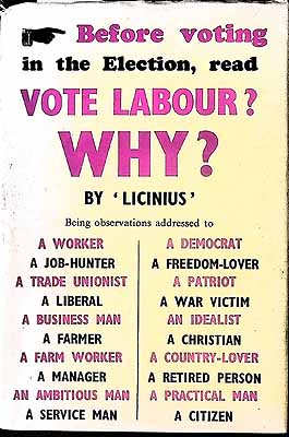 Licinius - Vote Labour? Why? -  - KEX0303974