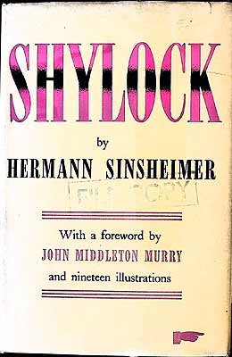 Hermann Sinsheimer - Shylock - The History of a Character or the Myth of the Jew -  - KEX0303978