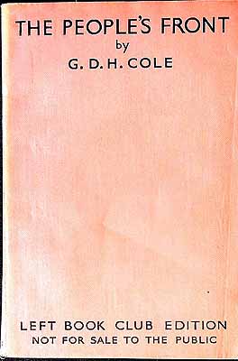 G.D.H. Cole - The People's Front -  - KEX0303985