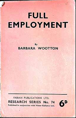 Barbara Wooton - Full Employment -  - KEX0304169