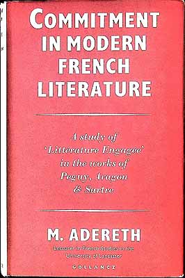 M Adereth - Commitment in modern French literature: A brief study of 