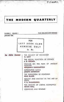  - The Modern Quarterly Volume 1 Number 1,2,3,4 and volume 2 number 2. Five issues -  - KEX0304203