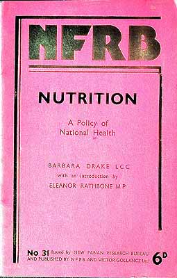 Barbara Drake - Nutrition. A policy of national health, etc (NFRB Research Pamphlets. no. 31.) -  - KEX0304250