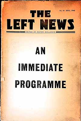 Victor Gollancz Editor - The Left News No. 54 Dec 1940 -  - KEX0304259