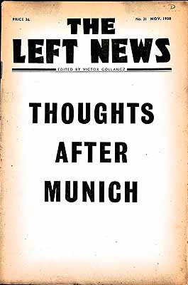 Victor Gollancz Editor - The Left News No 31 Nov.1938 -  - KEX0304269