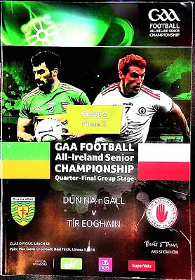  - DUN Na nGall V Tir Eoghain Pairc Mac Giolla Chomhaill Beal Feich. Lunasa 5 2018. Official Progremme -  - KEX0307522