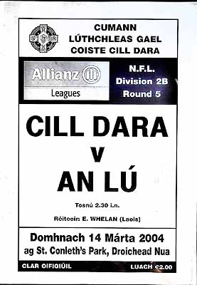  - Cill Dara V An Lu 14 Marta 2005 St. Conleths Park Droicead Nua -  - KEX0308144