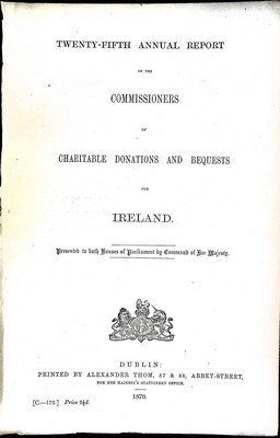 Hercules Macdonnell And William Gernon - Twenty-Fifth Annual Report of the Commissioners of Charitable Donations and Bequests fr Ireland -  - KEX0309068