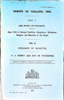  - Census of Ireland 1881 County and city of Waterford Province of Munster -  - KEX0309109