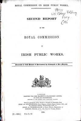  - Second Report of the Royal Commission on Irish Public Works -  - KEX0309179