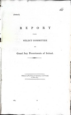  - An Account of the susums raised by Grand Juries of the several Counties in Ireland respectivelyfor the last ten yearsDistinguishing each Year and each Assize and distinguishing the sums levied for the Milita from those levied for other purposes -  - KEX0309426