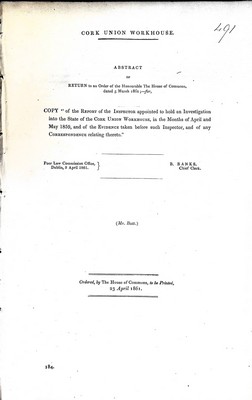 Mr. Butt - Cork Union Workhouse: The Report of the Inspector appointed to hold an Investigation into the State of the Cork Union Workhouse in the Months of April and May 1859 -  - KEX0309493