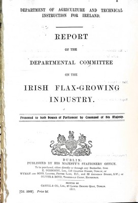  - Report of the Departmental Committee on the Irish Flax-Growing Industry -  - KEX0309627