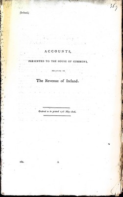  - Accounts Presented to the House of CommonsRelating to The Revenue of Ireland -  - KEX0309690