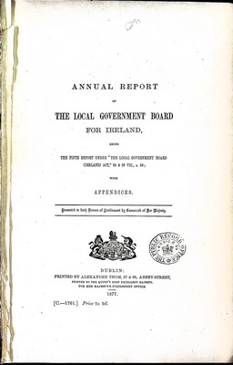  - Annual Report of The Local Government Board for Ireland -  - KEX0309742