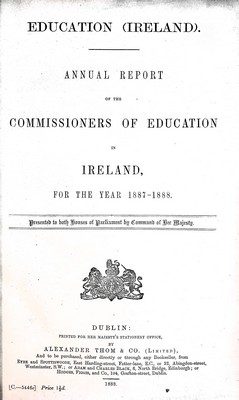  - Annual Report of The Commissioners of Education in Ireland for the year 1887/88 -  - KEX0309752