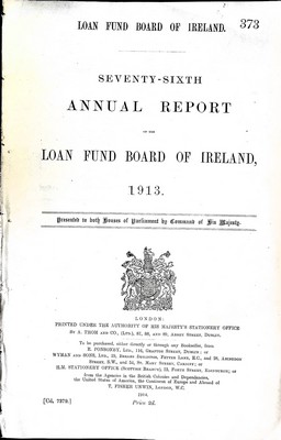  - Loan Fund fo Ireland Annual Report of the Loan Fund Board of Ireland 1913 -  - KEX0309760