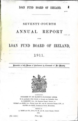  - Loan Fund Board of Ireland : Annual Report for 1911 -  - KEX0309761