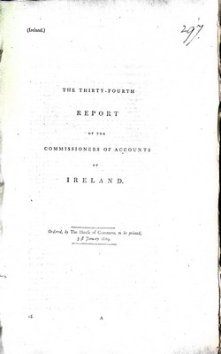  - Public Accounts ( Ireland ):The Thirty- Fourth Report of tthe Commissioners of Accounts of Ireland -  - KEX0309794