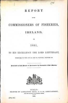  - Report of the Commissioners of Fisheries Ireland for 1861 -  - KEX0309898