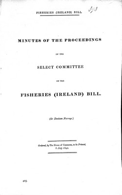 Sir Denham Norreys - Minutes of the Proceedings of the Select Committee on the Fisheries ( Ireland) Bill -  - KEX0309907