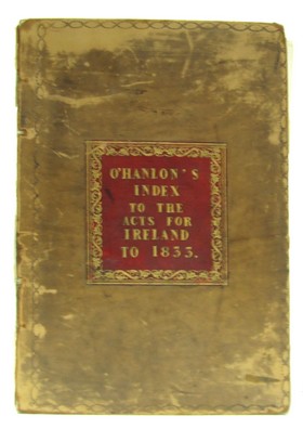 H M O'Hanlon - Index to Acts in Force Extending and Relating to Ireland, Passed in the Parliaments of the United Kingdom from the Union, 41 Geo.III,  AD 180,  to the End of the Session, 3 & 4 William IV, AD 1833 -  - KHS1015173