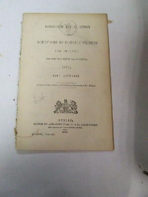  - Convict Prisons in Ireland:  Report, 1871 -  - KHS1018766