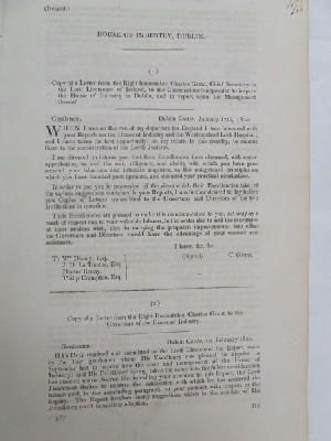 Charles Grant - [House of Industry, Dublin (Letters Relating to the Inspection of the House of Industry, 1820] -  - KON0823659