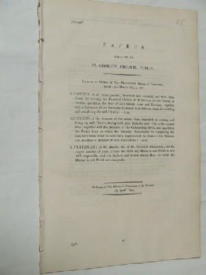  - [Papers Relating to St. Georges Church, Dublin. 1825] -  - KON0823705