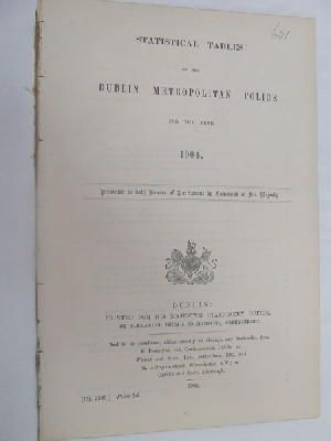 John Ross Of Bladensburg - [Statistical Tables of the Dublin Metropolitan Police for the Year 1904] -  - KON0823720