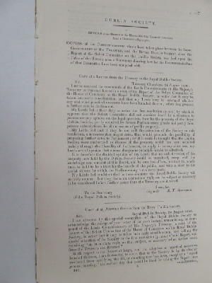 W.S. O'Brien - [Communications Between the Irish Government, the Treasury, and the Royal Dublin Society, since the Report of the Committee. 1838] -  - KON0823731