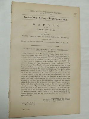  - [Report from the Surveying Officers on the Londonderry Borough Improvement Bill. (together with Abstract and Index)] -  - KON0823774
