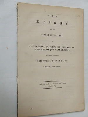 The Select Committee - [First and Second Report from the Select Committee on Receivers, Courts of Chancery and Exchequer (Ireland)] -  - KON0824004