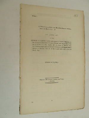  - Account of Number of Causes decided in Assistant Barristers' Courts of Ireland, 1818-19 (HOC Paper 32, 1819) -  - KON0825087