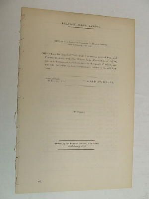 Mr. Biggar - Papers Relative to the Reclamation of Slob Land in the Lough of Belfast (HOC Paper 66, 1876) -  - KON0825165