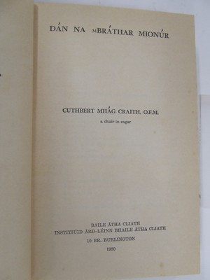 Cuthbert Mhág Craith Ofm do Chuir In Eagar - Dán na mBráthar Mionúr, Cuid II -  - KTK0002506