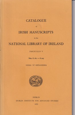 Nessa Ní Shéaghdha - Catalogue of Irish Manuscripts in the national Library of Ireland. Fasciculus V -  - KTK0078360