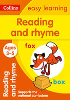 Collins Easy Learning - Reading and Rhyme Ages 3-5: New Edition (Collins Easy Learning Preschool) - 9780008151560 - 9780008151560