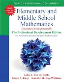 John Van de Walle - Elementary and Middle School Mathematics - 9780133006469 - V9780133006469