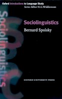 Bernard Spolsky - Sociolinguistics - 9780194372114 - V9780194372114