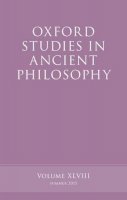 Brad Inwood - Oxford Studies in Ancient Philosophy, Volume 48 - 9780198735540 - V9780198735540