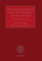 Penny; Norto Cooper - Vulnerable People and the Criminal Justice System: A Guide to Law and Practice - 9780198801115 - V9780198801115