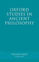 Sedley - Oxford Studies in Ancient Philosophy XXXII: Summer 2007: 32 - 9780199227310 - KSG0032621