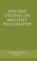 Editor0 (David Sedley - Oxford Studies in Ancient Philosophy XXXIII: Volume 33 - 9780199238019 - KSG0032619