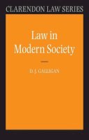 Denis Galligan - Law in Modern Society - 9780199269785 - V9780199269785