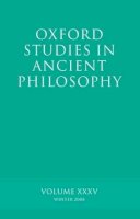 Brad) (Edited By Inwood - Oxford Studies in Ancient Philosophy XXXV - 9780199557790 - KTS0035819