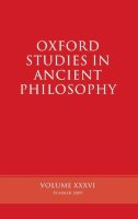 Brad) (Edited By Inwood - Oxford Studies in Ancient Philosophy [Volume XXXVI] - 9780199568109 - KSK0000465