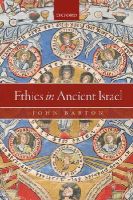 John Barton - Ethics in Ancient Israel - 9780199660438 - V9780199660438