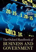 . Ed(S): Coen, David; Grant, Wyn; Wilson, Graham K. - Oxford Handbook Of Business & Government - 9780199693740 - V9780199693740