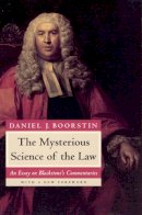 Daniel J. Boorstin - The Mysterious Science of the Law - 9780226064987 - V9780226064987